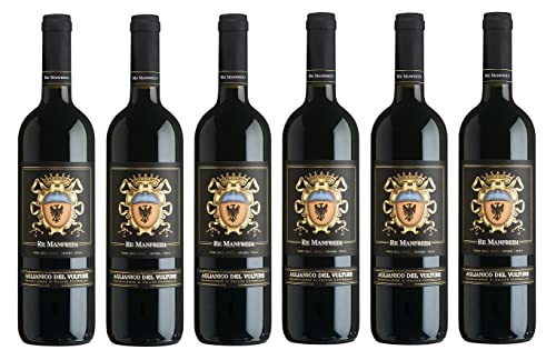 6x 0,75l - 2019er - Re Manfredi - Aglianico del Vulture D.O.P. - Basilicata - Italien - Rotwein trocken von Re Manfredi