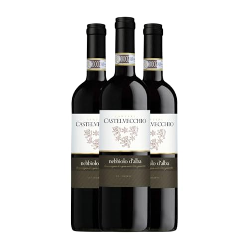 Re Manfredi Castelvecchio Nebbiolo Nebbiolo d'Alba 75 cl Rotwein (Karton mit 3 Flaschen von 75 cl) von Re Manfredi