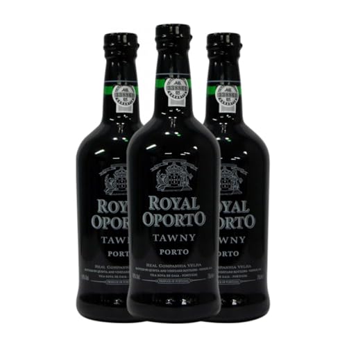 Royal Oporto Tawny Porto 75 cl Verstärkter Wein (Karton mit 3 Flaschen von 75 cl) von Real Companhia Velha