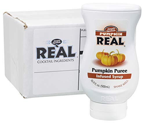 Reàl Einfach Squeeze Pumpkin Puree Infused Sirup/Infusion Sirup für Kürbis Püree und Gewürz - 1 x 500 ml. von Real