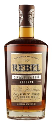 Rebel Small Batch Reserve Whiskey | Exklusiver Blend aus handverlesenen Whiskeys | Abgefüllt mit 110 Proof (55% vol.) | Aromen von Honig, Vanille und Karamell | 1 x 700ml von Rebel