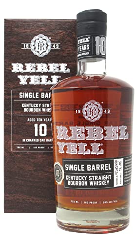 Rebel Yell 10 Years Old SINGLE BARREL Kentucky Straight Bourbon Whisky (1 x 0.75 l) von Rebel