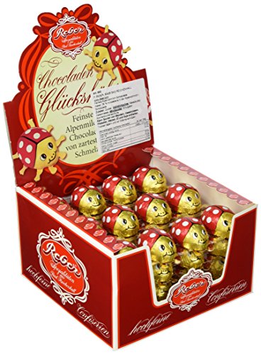 Reber Chocolade Glückskäfer, 48er Pack (48 x 15 g) von Reber