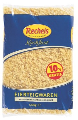 Recheis 2 Ei 5kg, Fleckerl mittel von Recheis Teigwaren GmbH