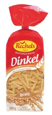 Recheis Dinkel 400g, Dralli 5 x 400 g von Recheis Teigwaren GmbH