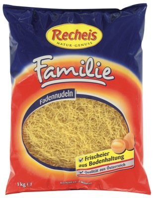 Recheis Familie 1kg, Fadennudeln 3 x 1 kg von Recheis Teigwaren GmbH