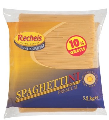 Recheis Prem. Spaghettini kochfest 5kg von Recheis