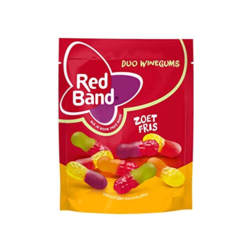 Fruchtige Süßigkeit | Red Band | Duo Winegums Sweet Fresh | Gesamtgewicht 235 Gramm von Red Band