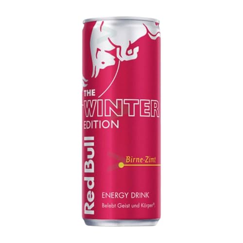 Getränke und Mixer 24 Einheiten Box Bull Energy Drink Birne-Zimt The Winter Edition Alu-Dose 25 cl von Red Bull Energy Drink