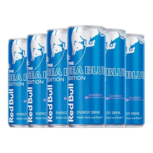 Getränke und Mixer Bull Energy Drink Juneberry Sea Blue Edition Alu-Dose 25 cl (Karton mit 6 Alu-Dose von 25 cl) von Red Bull Energy Drink