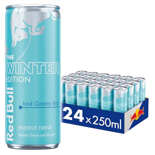 Red Bull Energy Drink, Iced Gummy Bear, Winter Edition, 24 x 250 ml, Dosen Getränke 24er Palette, OHNE PFAND von Red Bull