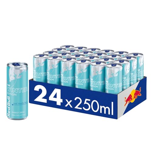 Red Bull Energy Drink Winter Edition 2024 Iced Vanilla Berry - 24er Palette Dosen Getränke, EINWEG (24 x 250 ml) von Red Bull