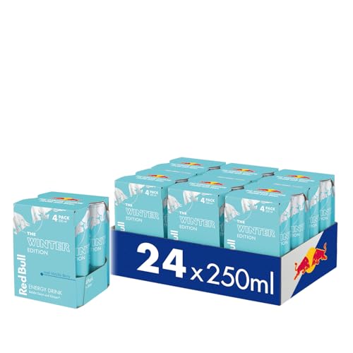 Red Bull Energy Drink Winter Edition 2024 Iced Vanilla Berry - 6x4er Pack Dosen Getränke, EINWEG (24x250ml) von Red Bull