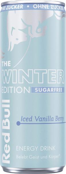 Red Bull The Winter Edition Iced Vanilla Berry Sugarfree (Einweg) von Red Bull