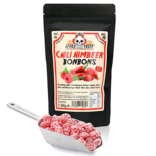 Chili Himbeer Bonbon extra scharf - 200 Gramm von RED DEVILS TASTE von RED DEVILS TASTE