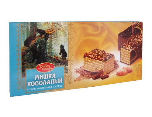 Importierter russischer Waffelkuchen "Mishka Kosolapi" von Red October