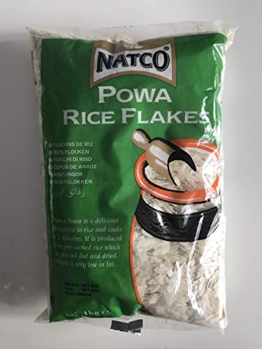 Natco Powa Medium (Flaked Rice) 1kg - Natco Powa Mittlere (Reisflocken) 1kg von Natco