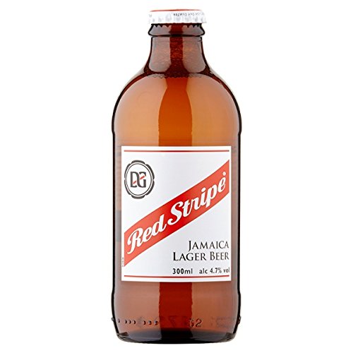 Red Stripe Jamaican Lager Beer 300ml (Packung mit 24 x 300 ml) von Red Stripe