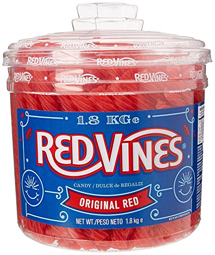 Redvines Candy 240 Fruit Flavour Vines 1.8kg Tub von Red Vines