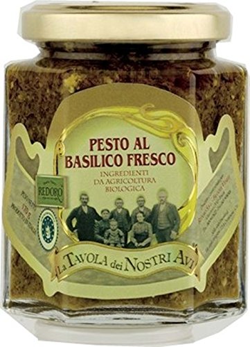 Bio Pesto Grüner Basilikum 170 g - pesto al basilico fresco, bio von Redoro