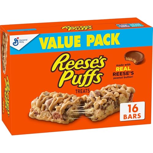 Reese's Puffs Frühstücks-Müsli-Riegel, Erdnussbutter und Kakao, 16 Stück (1 Stück) von Reese's Puffs