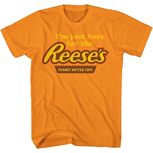 Reese's Herren T-Shirt Peanut Butter Cup Classic How do You eat a Shirt Graphic T-Shirt, Orange, Klein von Reese's