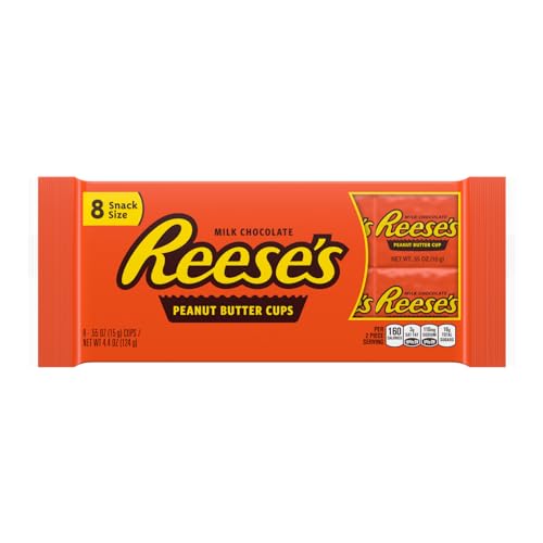 Reese’s Peanut Butter Cup 8-Pack - Erdnussbutter-Cup-Riegel, 36 Stück (36x124 g) von Reese's