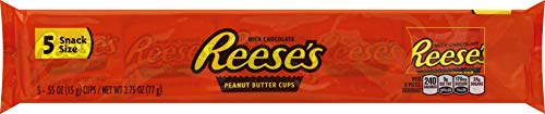 Reeses Milk Choc Pnut Btr Snack Size Individ Wrap In Bag 5 Ct 2.75 Oz - 0034000491081 von Reese's