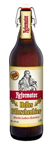 Luther Reformator Pfloschenbier 1 Liter Flasche mit Bügelverschluss von Reformator