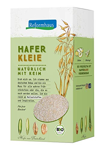 Reformhaus Haferkleie Bio, 6er Pack (6 x 500 g) von Reformhaus