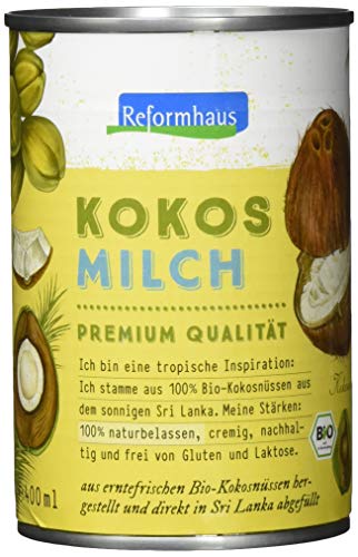 Reformhaus Kokosmilch, Bio, 6er Pack (6 x 400 g) von Reformhaus