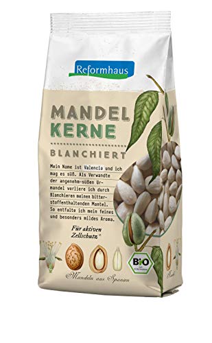 Reformhaus Mandelkerne, blanchiert Bio, 3er Pack (3 x 200 g) von Reformhaus