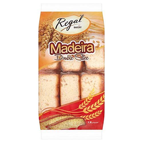 Regal Bakery Madeira Cake Doppel-Tranchen - 370g - 3er-Packung von Regal Bakery