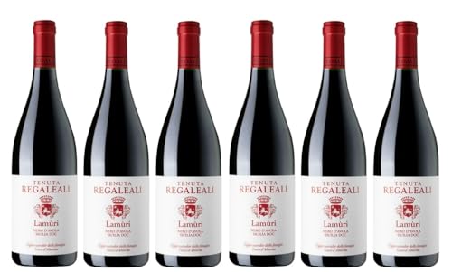 6x 0,75l - 2022er - Tasca d'Almerita - Tenuta Regaleali - Lamùri - Nero d'Avola - Sicilia D.O.P. - Sizilien - Italien - Rotwein trocken von Regaleali