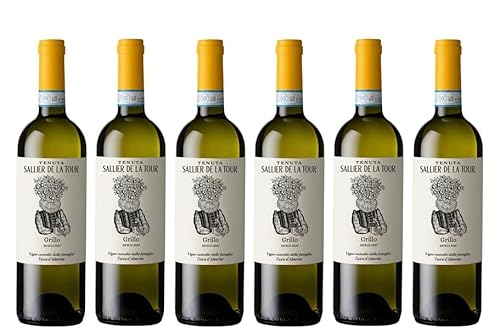 6x 0,75l - 2023er - Tasca d'Almerita - Tenuta Sallier de la Tour - Grillo - Sicilia D.O.P. - Sizilien - Italien - Weißwein trocken von Regaleali