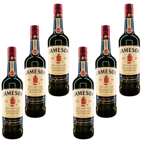 6 x Jameson Original 0,7 l 40% Triple Distilled Irish Whiskey + 1 x original Jameson Mütze by Reichelts von Reichelts