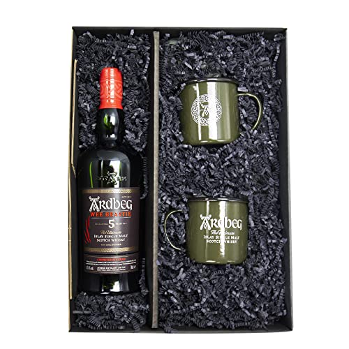 Ardbeg Wee Beastie 5 Whisky 0,7 l + 2 original Mug Becher in Präsentbox by Reichelts von Reichelts