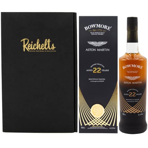 Bowmore 22 Jahre Aston Martin Islay Single Malt Scotch Whisky Limited Edition Release 2022 0,7 l 51,5% als Geschenkset mit Präsentbox by Reichelts von Reichelts