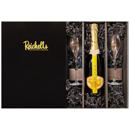 Chandon Garden Spritz 0,7 l 11,5% + 2 x Reichelts Champagnerglas als Geschenkset in Präsentbox by Reichelts von Reichelts