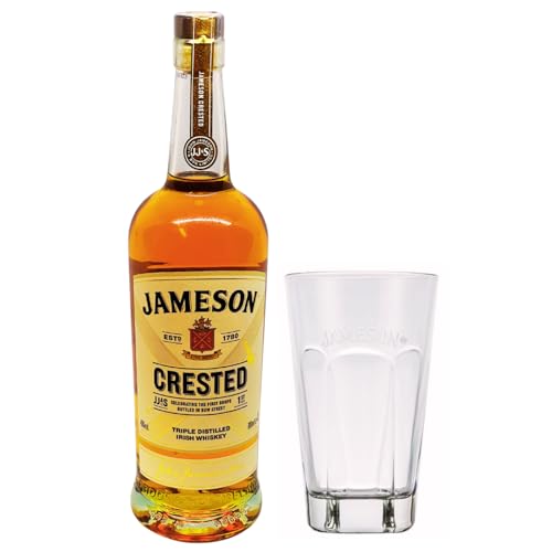 Jameson Crested 0,7 l 40% Triple Distilled Irish Whiskey + 1 x original Jameson Glas by Reichelts von Reichelts