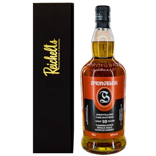 Springbank Amontillado Cask Campbeltown Single Malt Scotch Whisky 10 Jahre Release 2024 0,7 l 55% als Geschenkset mit Präsentbox by Reichelts von Reichelts