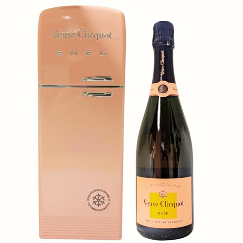 Veuve Clicquot Rosé Champagner 0,75 l 12,5% + original SMEG Kühlschrank by Reichelts von Reichelts