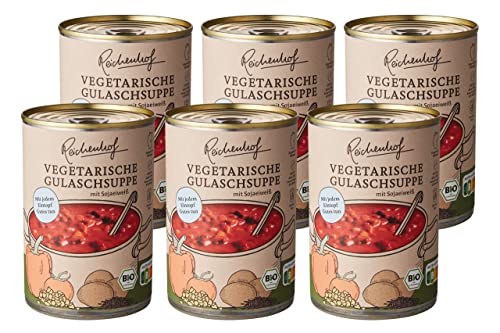 Reichenhof I Vegetarische Gulaschsuppe I 6er Pack Bio-Eintöpfe I (6x 400g) von Reichenhof