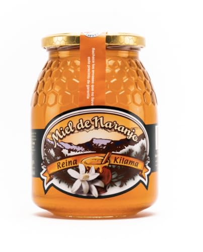 Reiner Bienenhonig. Orangenhonig. 100% Honig Spanischer Herkunft in einem 500-g-Behälter. Honig aus der Orangenblütenblüte. Produktionsstandorte in Andalusien. Sehr blumiges und anhaltendes Aroma. von Reina Kilama