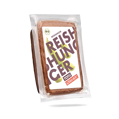 REISHUNGER BIO Tofu Geräuchert 4x200 g - Räuchertofu aus Bio-Sojabohnen aus Österreich - Pflanzliches Protein - Glutenfrei & Vegan - Ungekühlt haltbar von Reishunger