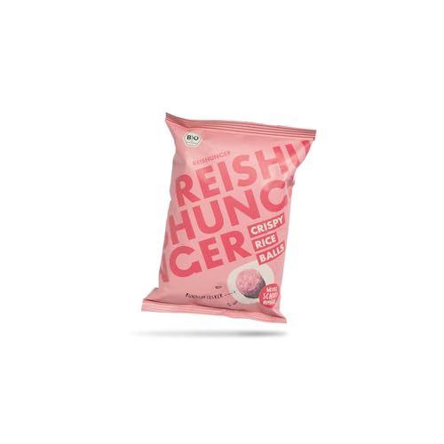 REISHUNGER Bio Crispy Rice Balls Weiße Schokolade-Himbeere (6 x 50 g) - Knusprige Reisbällchen im Schokomantel von Reishunger