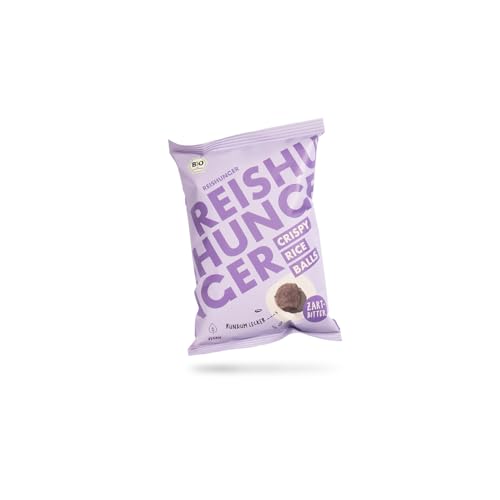 REISHUNGER Bio Crispy Rice Balls Zartbitter (6 x 50 g) - Knusprige Reisbällchen im Schokomantel von Reishunger