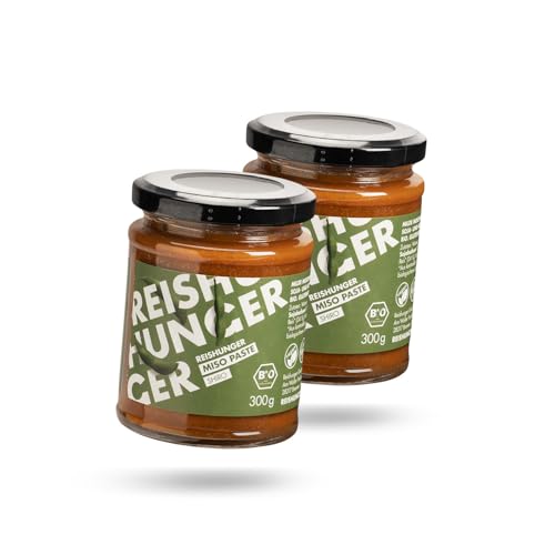 REISHUNGER Bio Shiro Miso Paste, 2x 300g – Helle Miso Paste mit feiner Umami Note nach Original Japanischer Rezeptur – Ideal für Ramen Suppe und weitere Gerichte der japanischen Küche von Reishunger