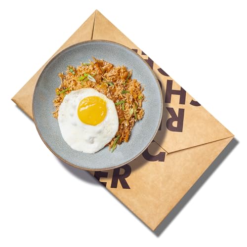 REISHUNGER Kimchi Fried Rice Box (für 4 Personen) - Inkl. Kimchi, Wok Öl Knoblauch-Ingwer, Nori Algenblätter, Sesamkörner & Sushi Reis von Reishunger