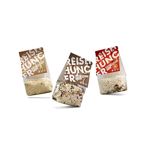 Reishunger BIO Blitz-Risotto Fertigmischungen im Set - 3 verschiedene Sorten (3 x 250g) - Glutenfrei - Auch als 6er und 9er Set verfügbar von Reishunger